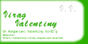 virag valentiny business card